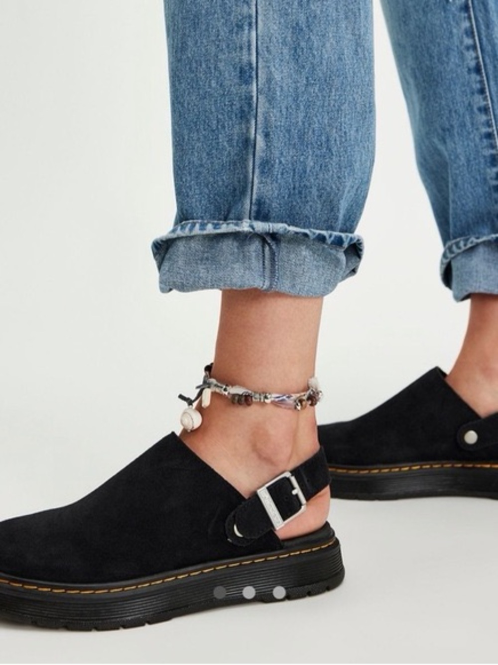Black Dr. Martens Brooklin suede mules